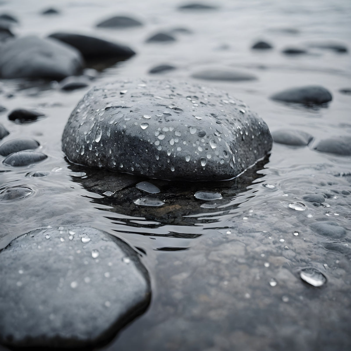 Wet stone and water, for the Aquatic scent family