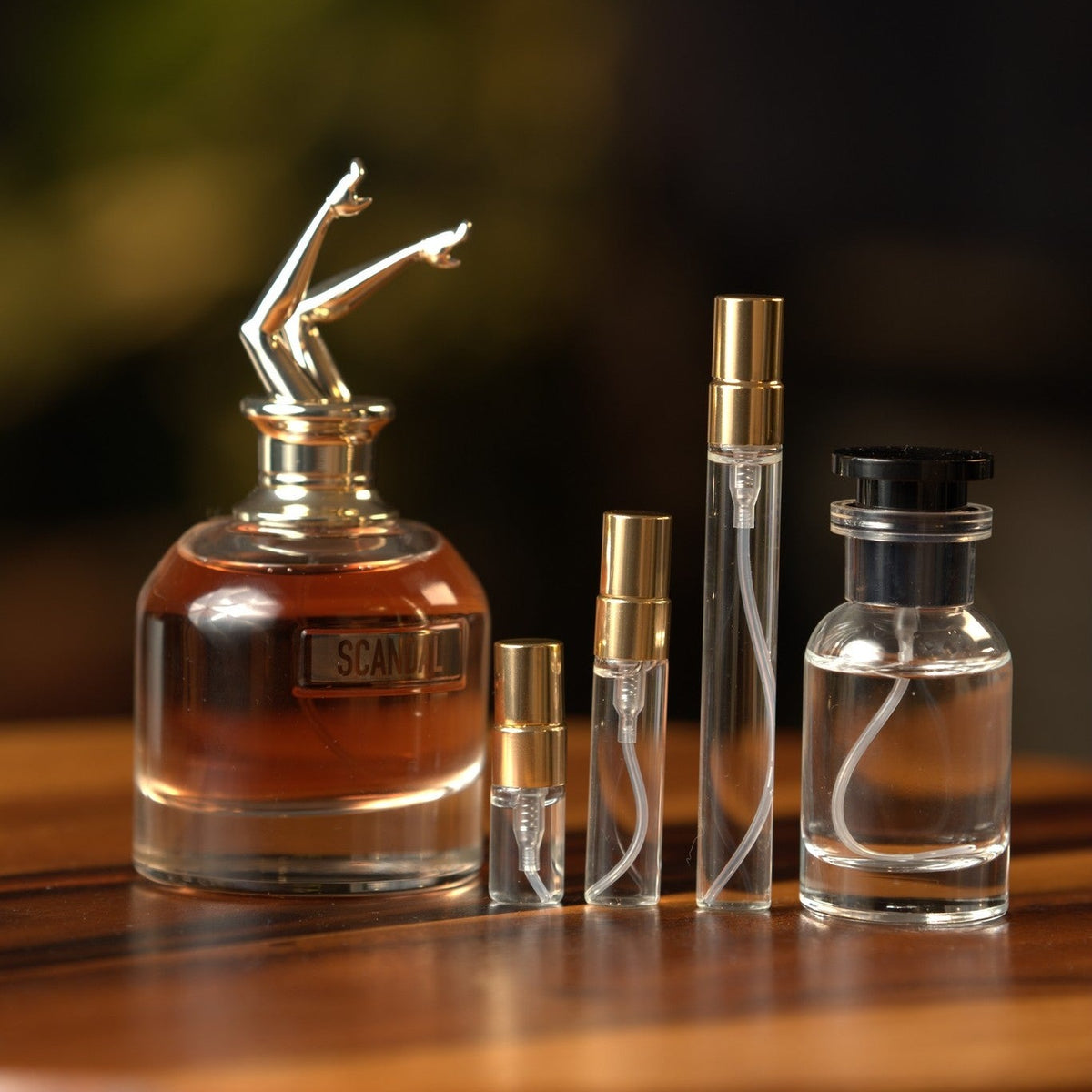 jean-paul-gaultier-scandal decant bottle and vials