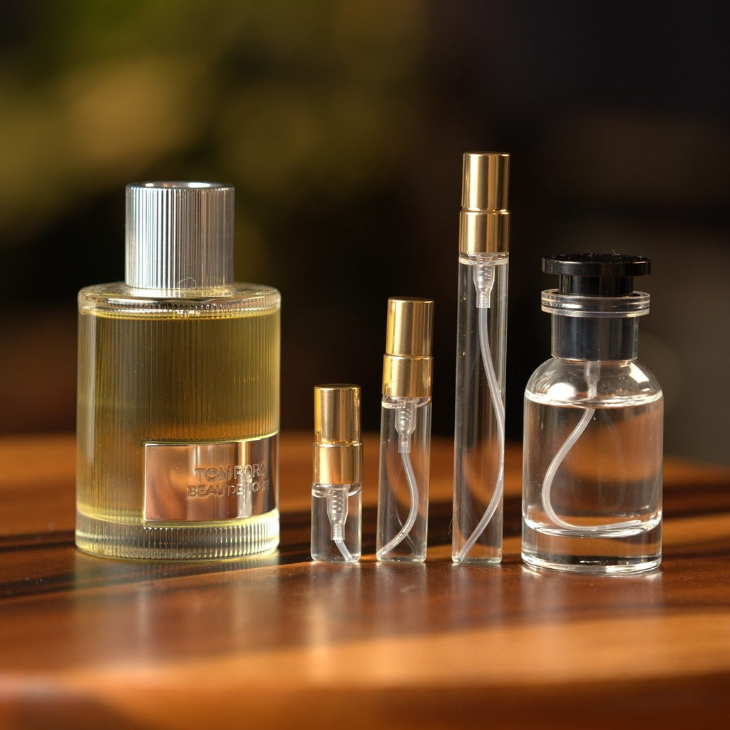 tom-ford-beau-de-jour decant bottle and vials