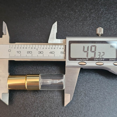 2ml vial measured at 49.32mm tall