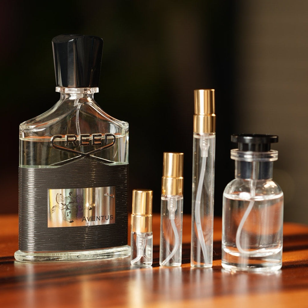 creed-aventus decant bottle and vials