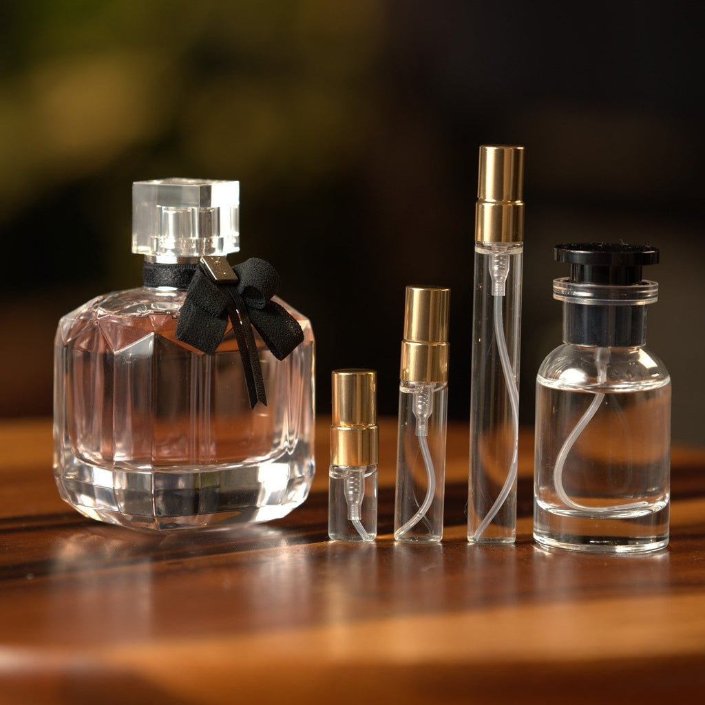 ysl-mon-paris-edp decant bottle and vials