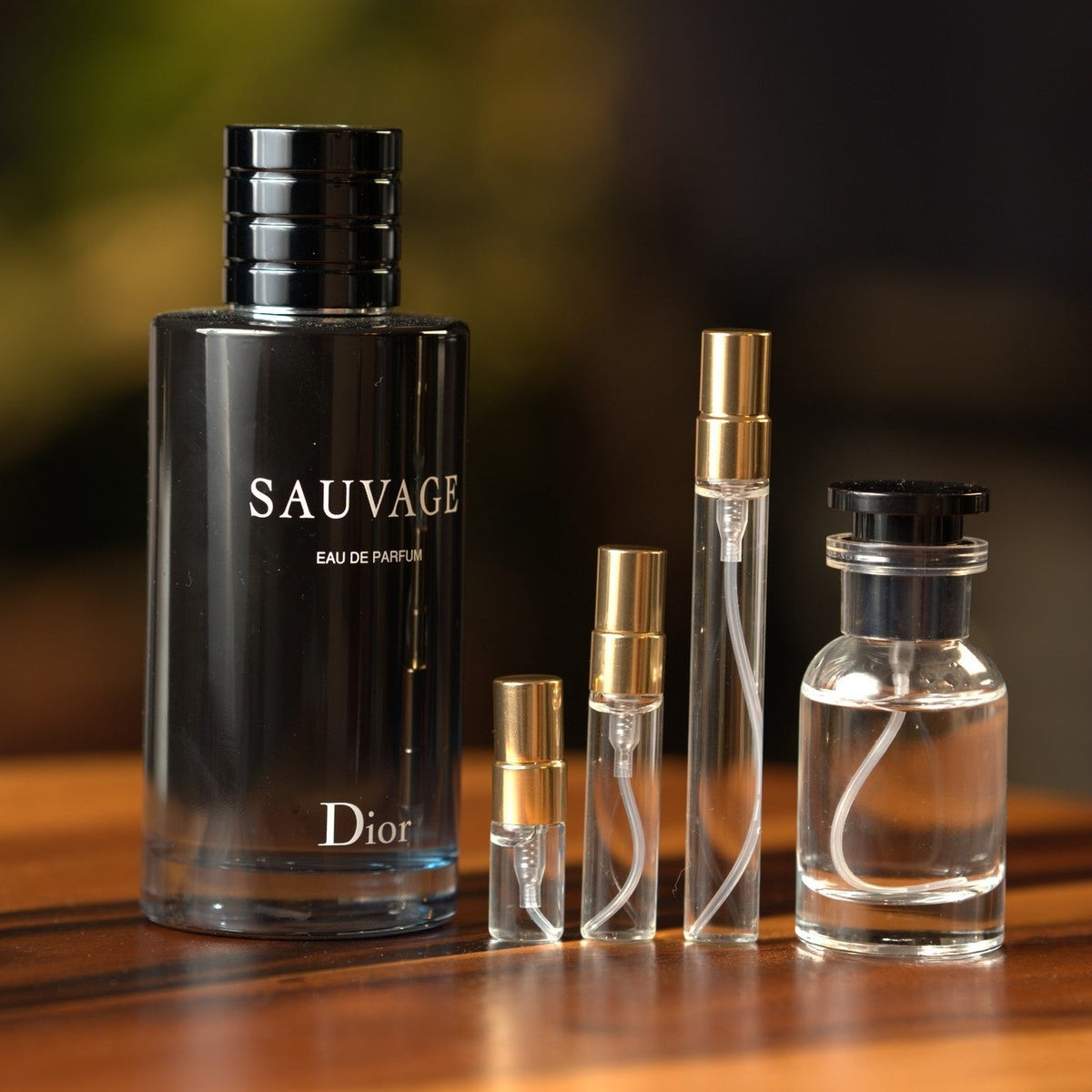 dior-sauvage-eau-de-parfum decant bottle and vials