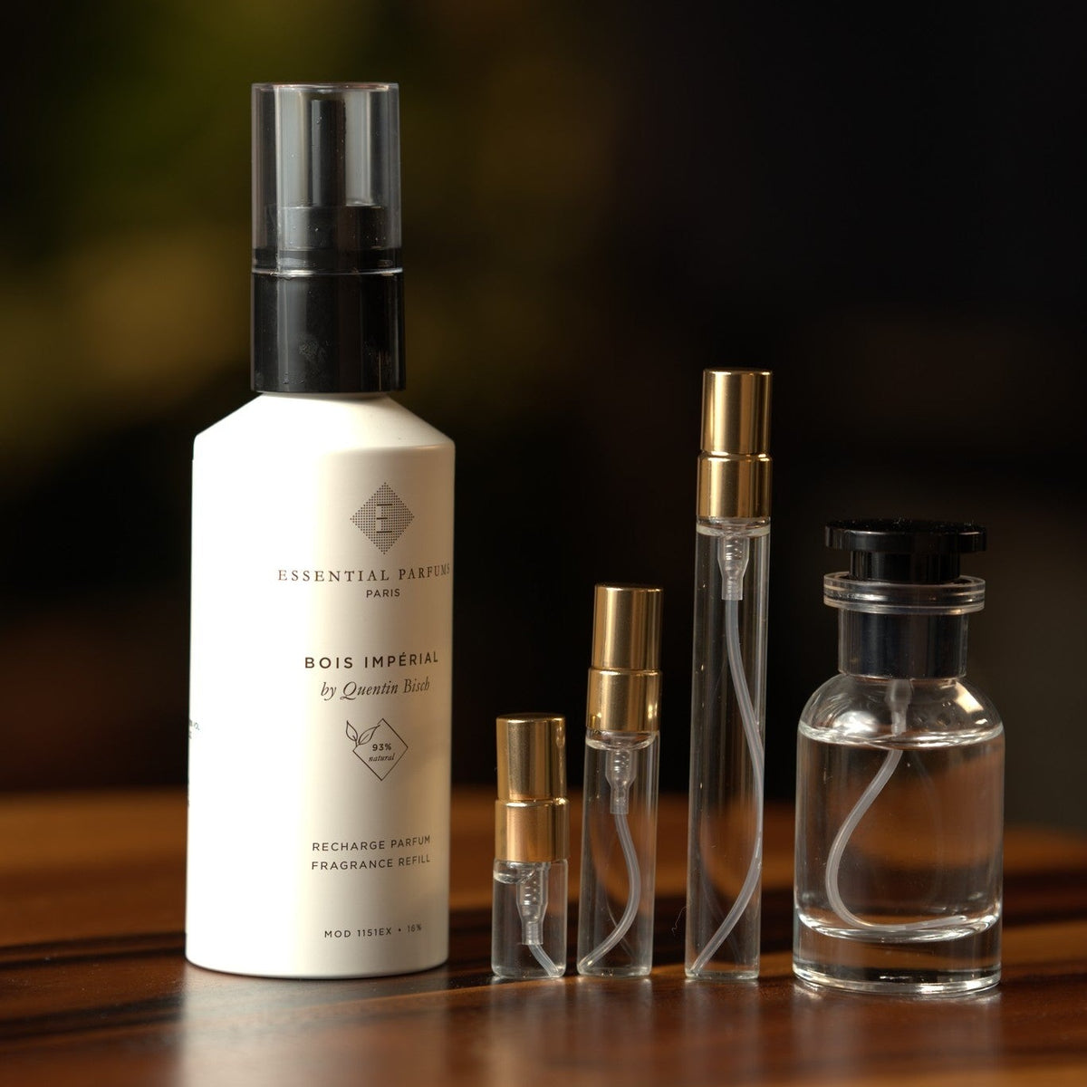 essential-parfums-bois-imperial decant bottle and vials
