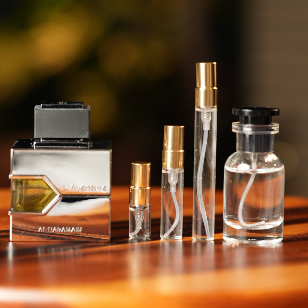 al-haramain-laventure decant bottle and vials