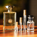 amouage-jubilation-xxv decant bottle and vials