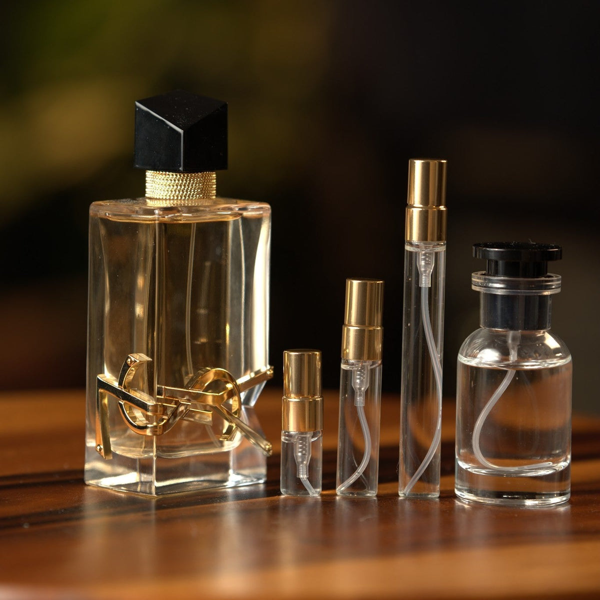 ysl-libre-edp decant bottle and vials