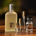 tom-ford-grey-vetiver-edp decant bottle and vials