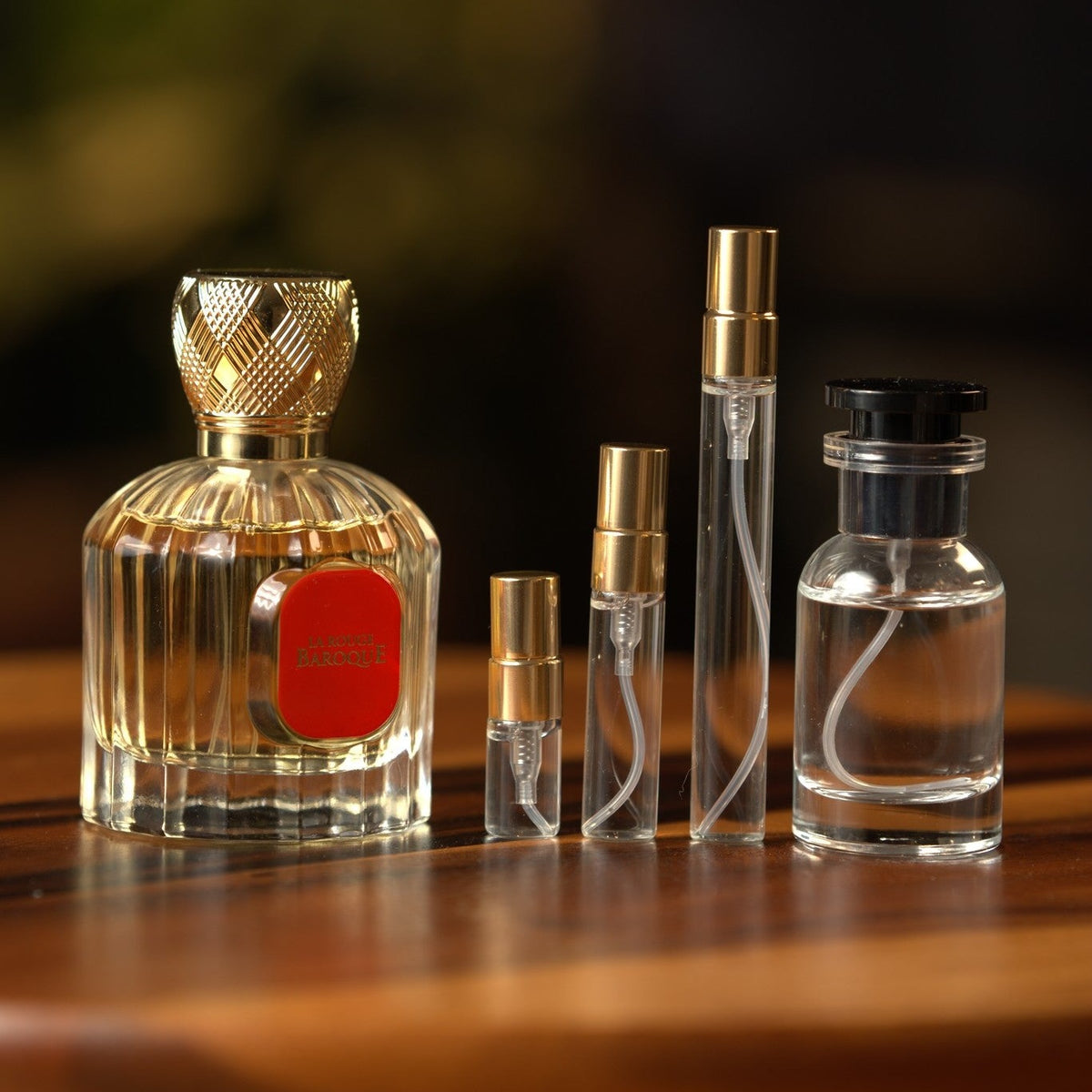 maison-alhambra-baroque-rouge-540 decant bottle and vials