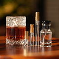 afnan-zimaya-sharaf-blend decant bottle and vials