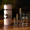 lattafa-yara decant bottle and vials