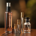 Prada Paradoxe EDP decant: full bottle beside 2 ml, 5 ml and 10 ml Atelier Elemental vials