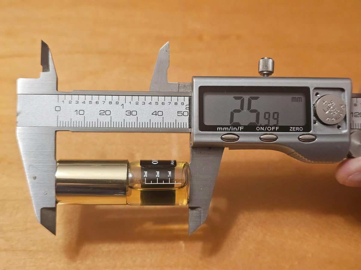 Luxury Vials · Pressurized · Thick Glass · Crimp · 3 mL