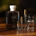 rasasi-hawas-ice decant bottle and vials