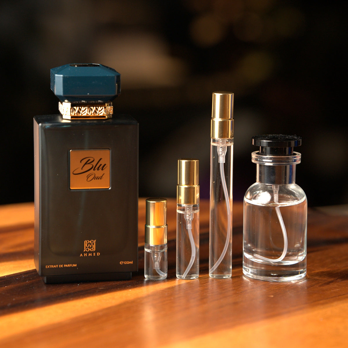 AHMED AL MAGHRIBI BLU OUD EXTRAIT DE PARFUM fragrance decant product photo