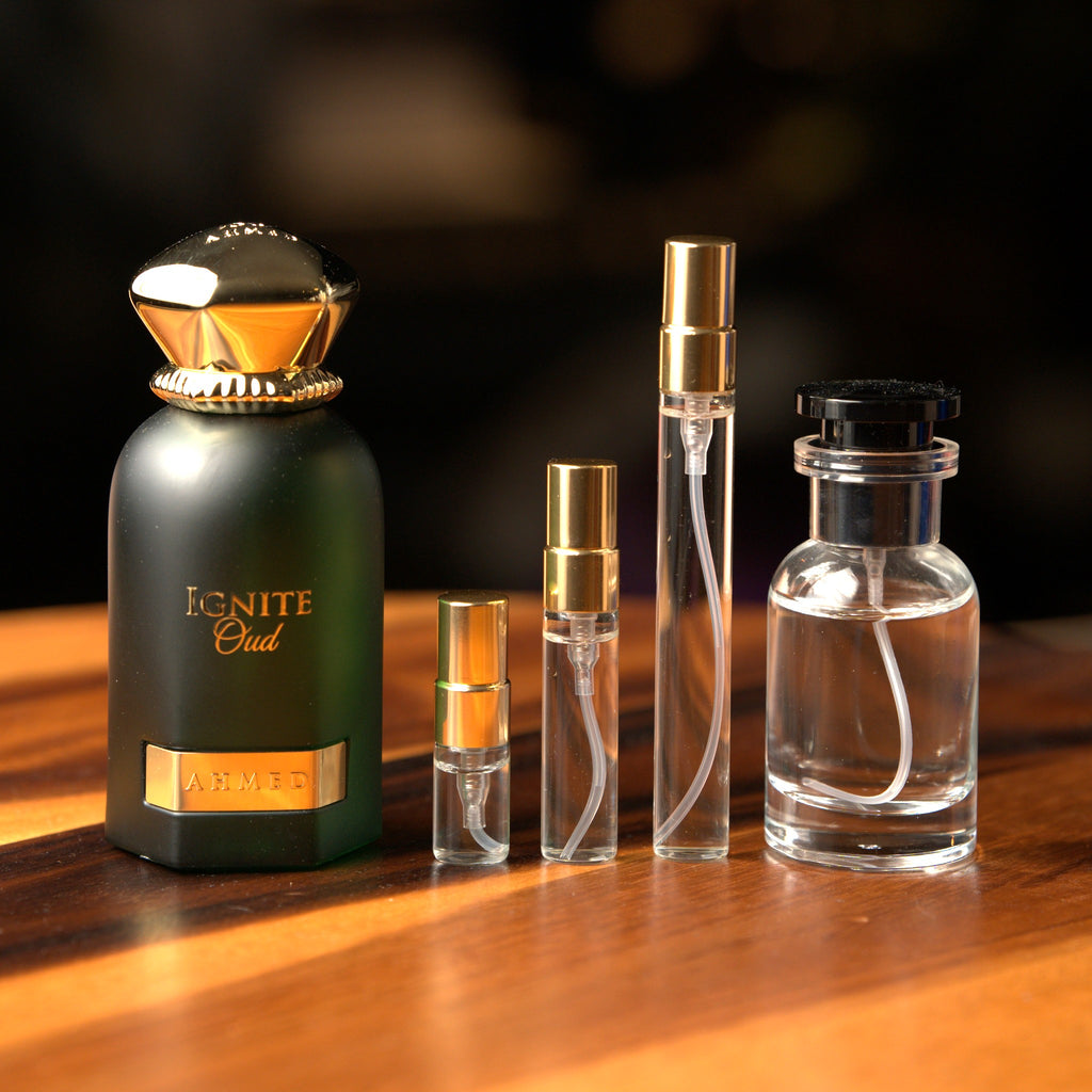 AHMED AL MAGHRIBI IGNITE OUD EDP fragrance decant product photo