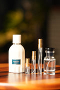 AMOUAGE OUTLANDS bottle and decant vials