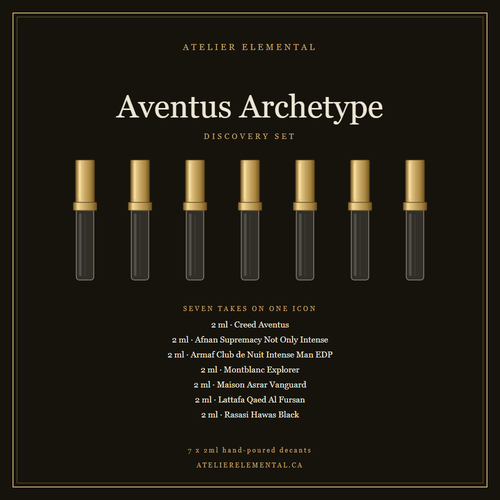 Aventus Archetype Discovery Set, seven 2ml hand-poured decants