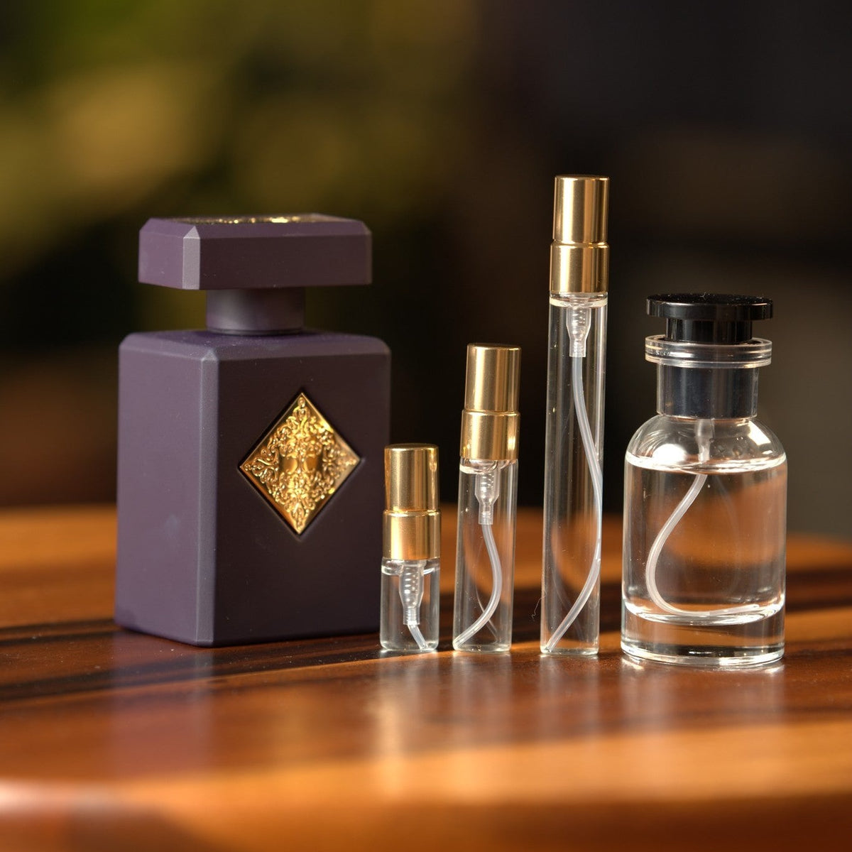 initio-narcotic-delight decant bottle and vials