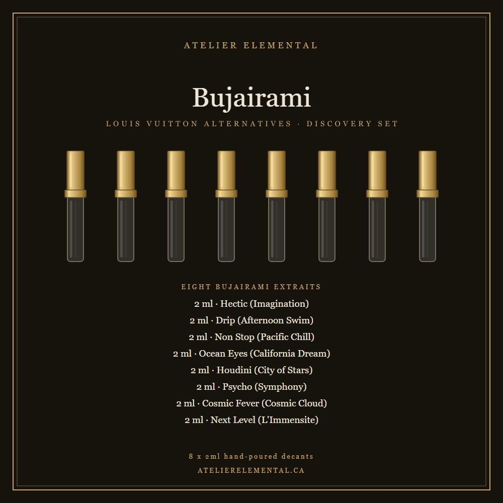 Bujairami discovery set, eight 2ml decant vials