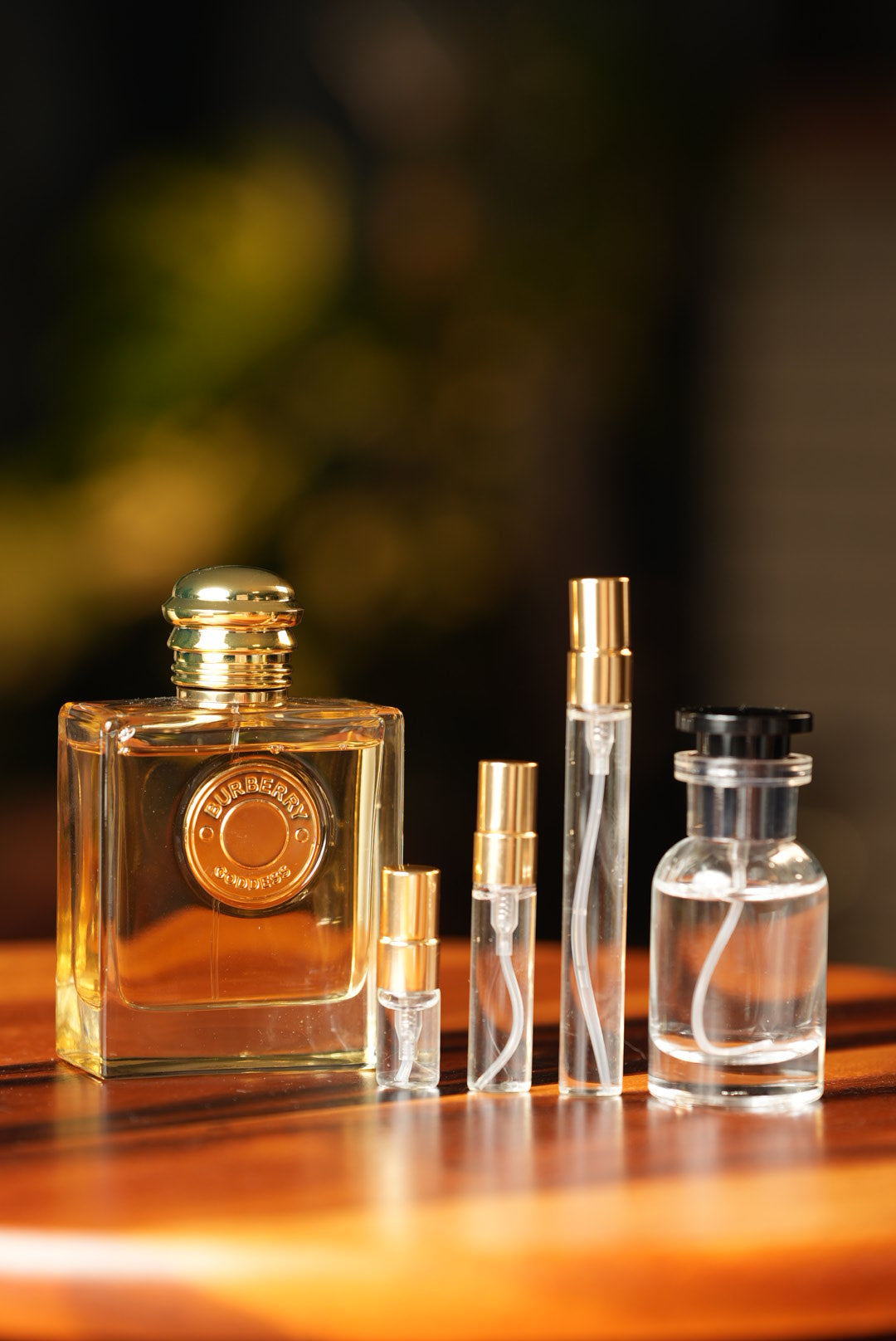 BURBERRY GODDESS EDP bottle and decant vials
