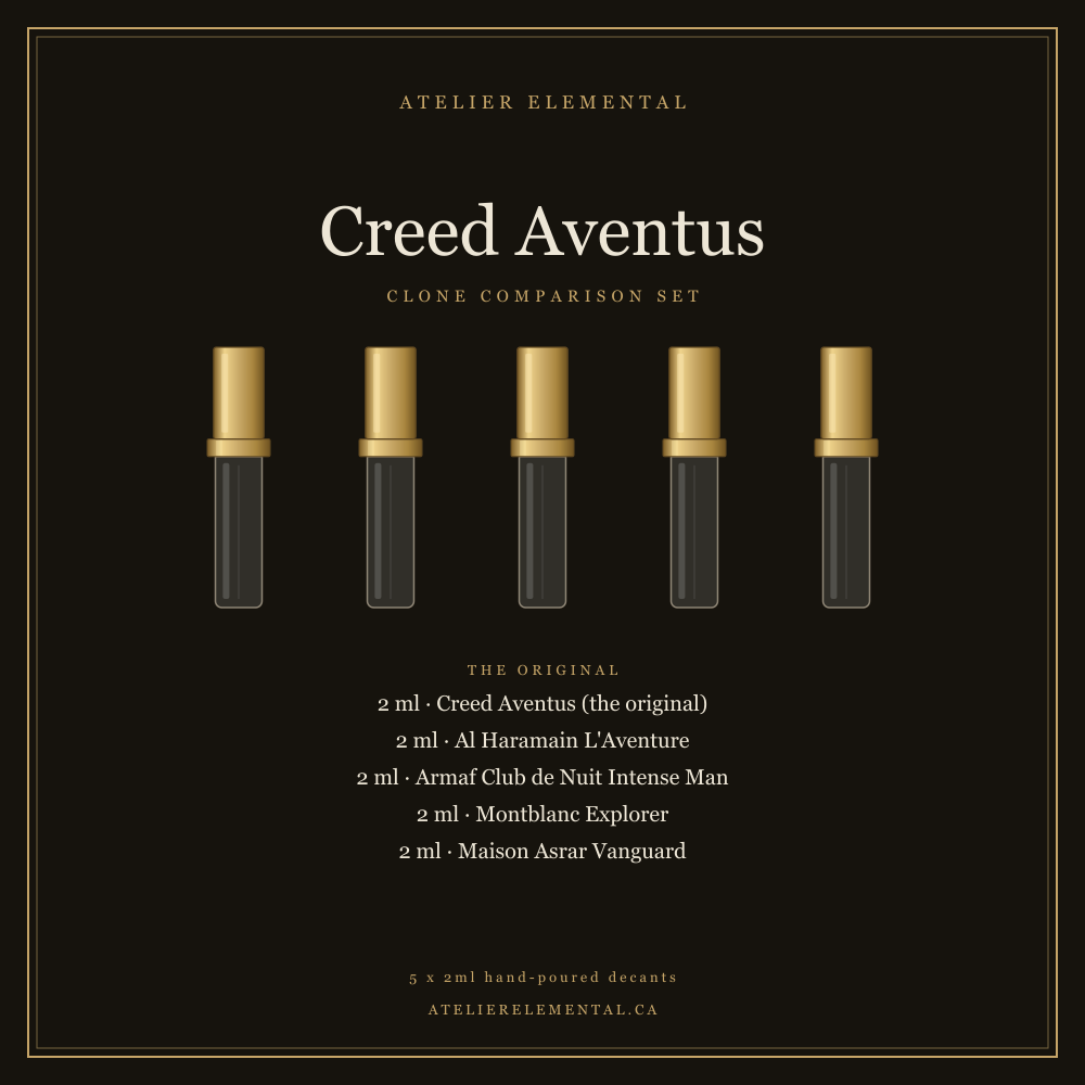 CREED AVENTUS CLONE COMPARISON SET (5 x 2ml)
