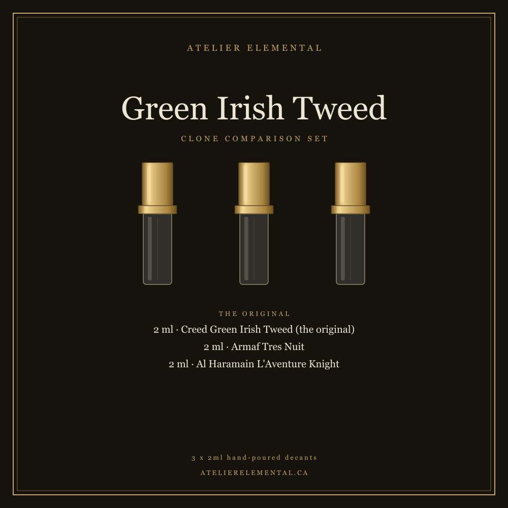 CREED GREEN IRISH TWEED CLONE COMPARISON SET (3 x 2ml)