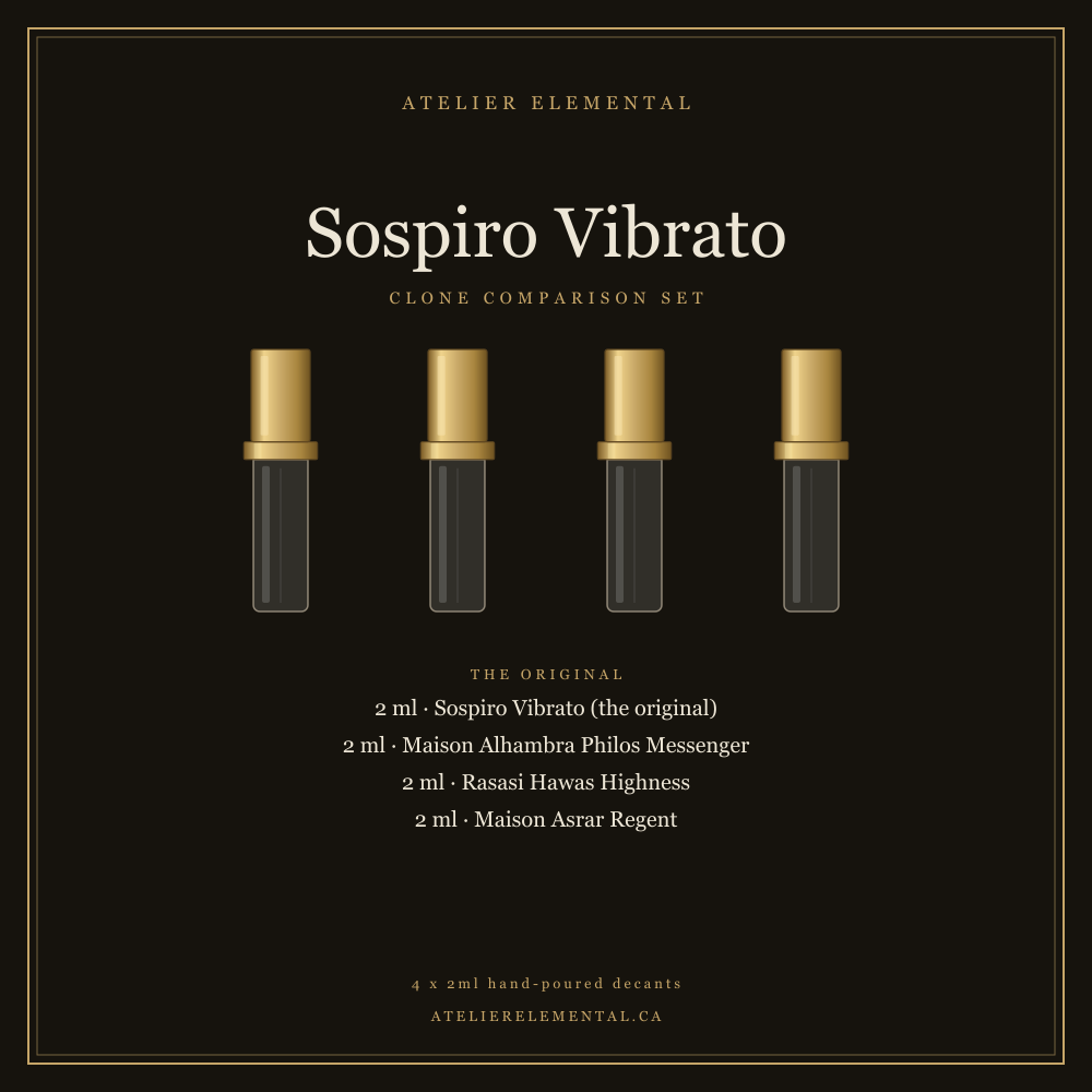 SOSPIRO VIBRATO CLONE COMPARISON SET (4 x 2ml)