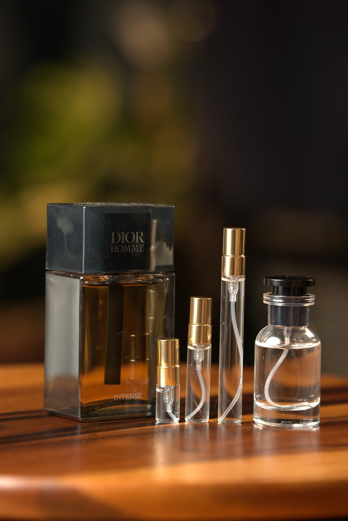 Atelier Elemental real bottle photo - Dior Homme Intense decant, 2ml 5ml 10ml vials