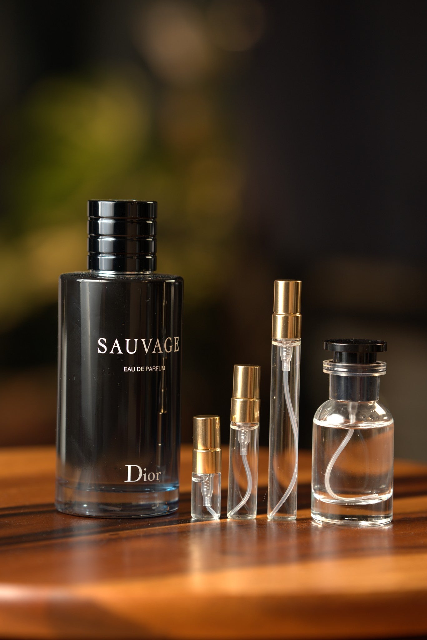 Atelier Elemental real bottle photo - Dior Sauvage decant, 2ml 5ml 10ml vials