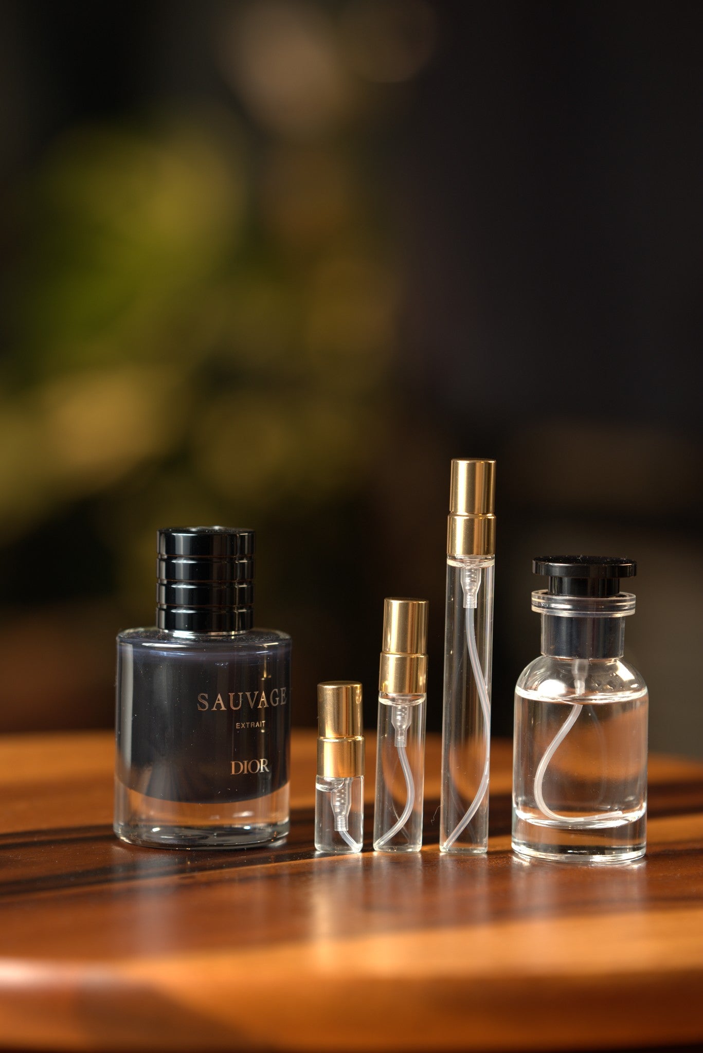 Atelier Elemental real bottle photo - Dior Sauvage Extrait decant, 2ml 5ml 10ml vials