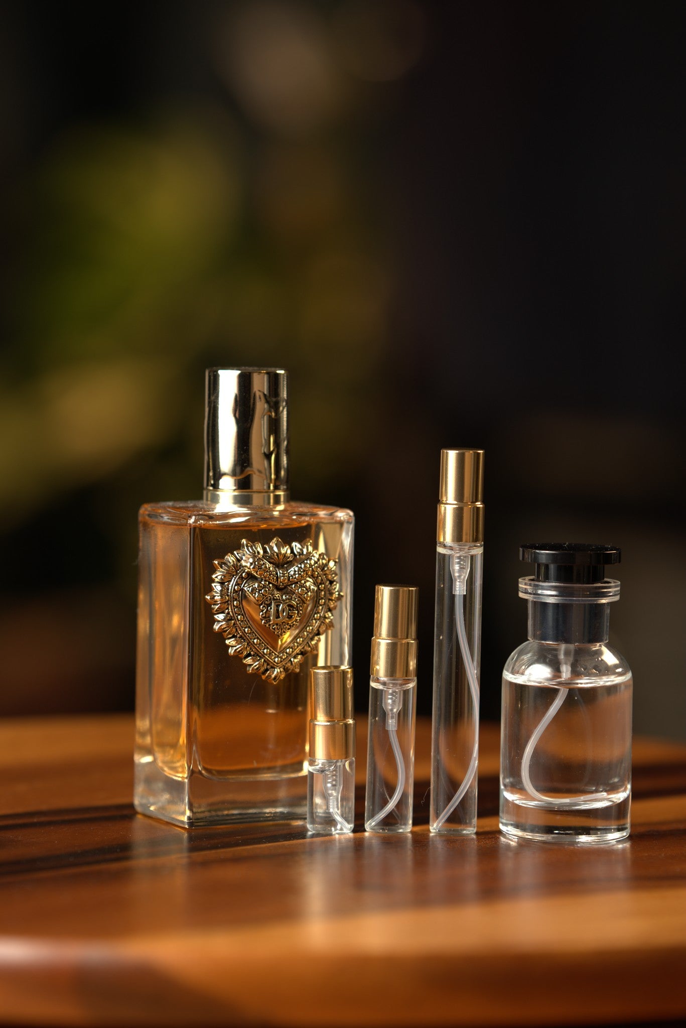 Atelier Elemental real bottle photo - Dolce & Gabbana Devotion decant, 2ml 5ml 10ml vials