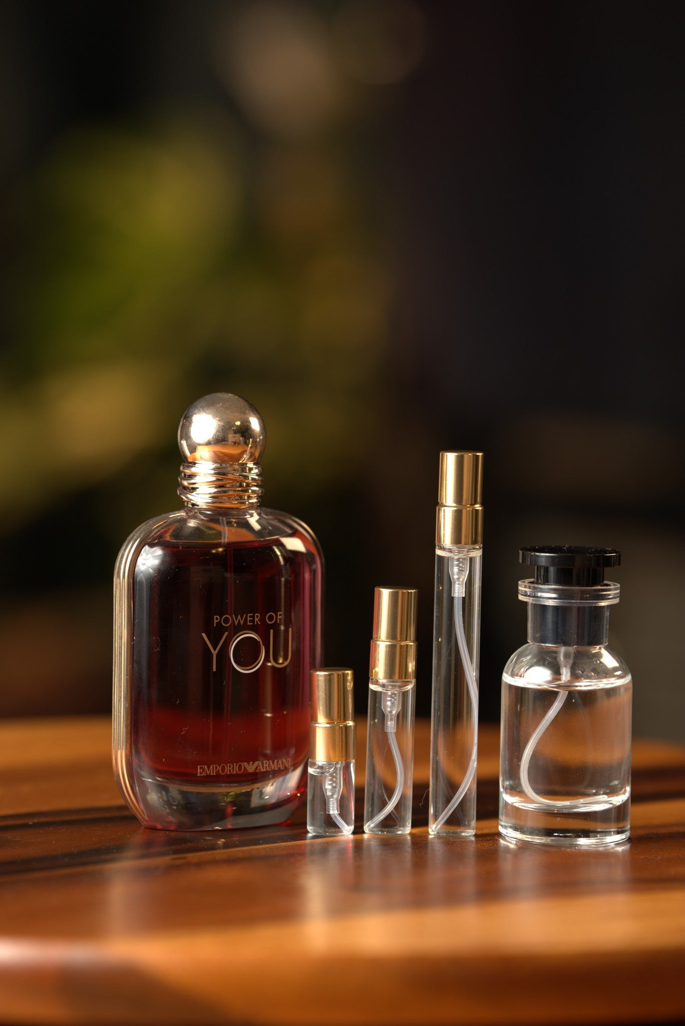 Atelier Elemental real bottle photo - Emporio Armani Power of You decant, 2ml 5ml 10ml vials