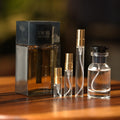 dior-homme-intense decant bottle and vials