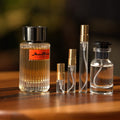 rochas-moustache-edp decant bottle and vials