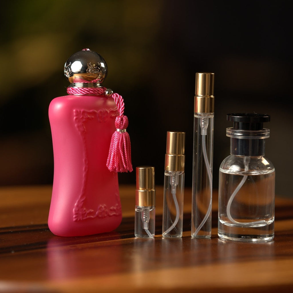 parfums-de-marly-oriana decant bottle and vials