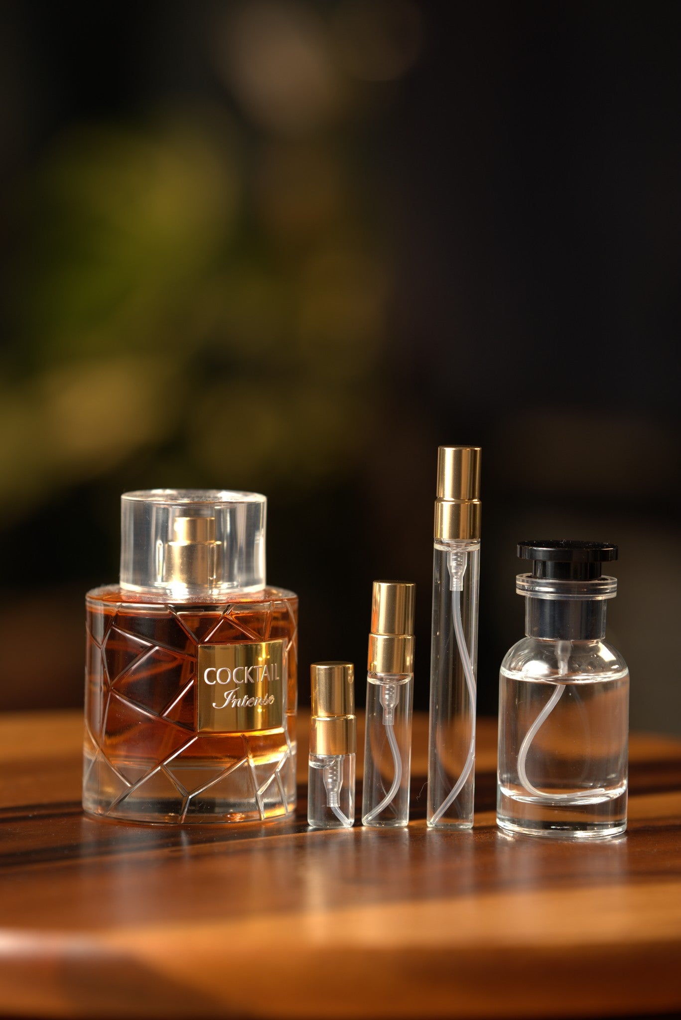 Atelier Elemental real bottle photo - Fragrance World Cocktail Intense decant, 2ml 5ml 10ml vials