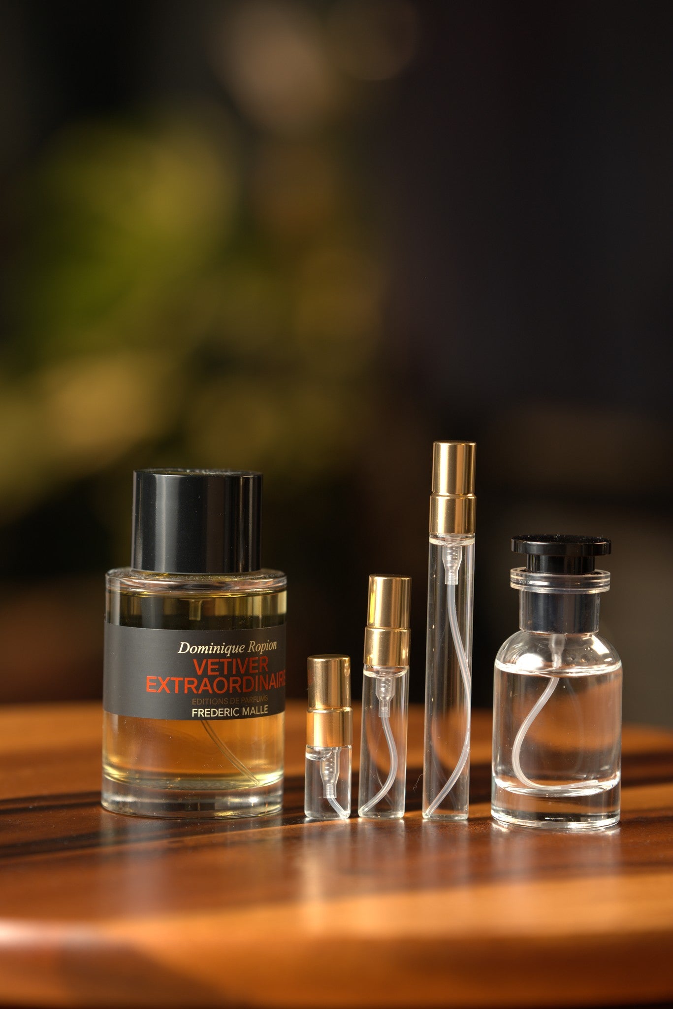 Atelier Elemental real bottle photo - Frédéric Malle Vetiver Extraordinaire decant, 2ml 5ml 10ml vials