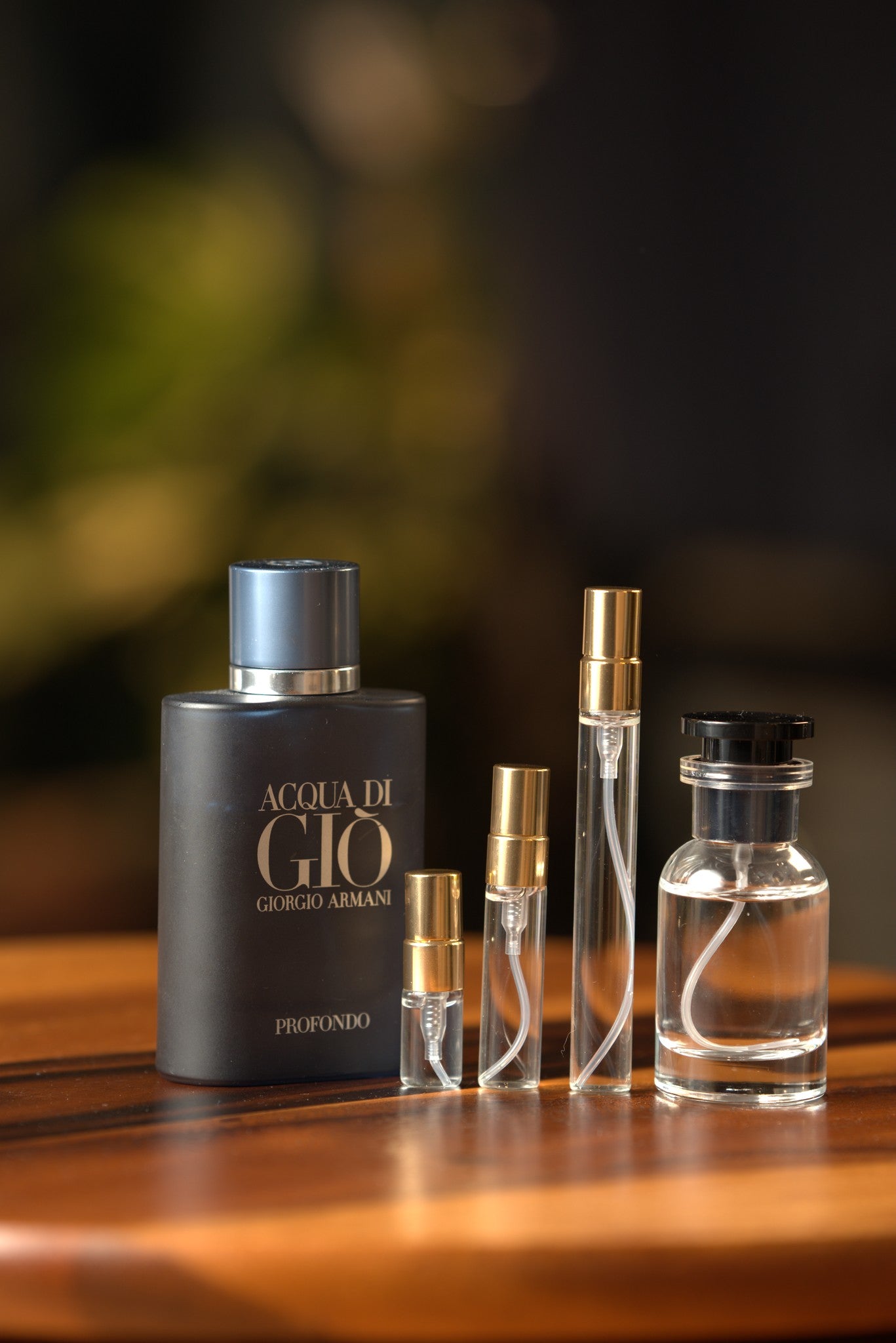 Atelier Elemental real bottle photo - Giorgio Armani Acqua di Gio Profondo decant, 2ml 5ml 10ml vials