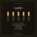 Leather Discovery Set, five 2ml fragrance decants