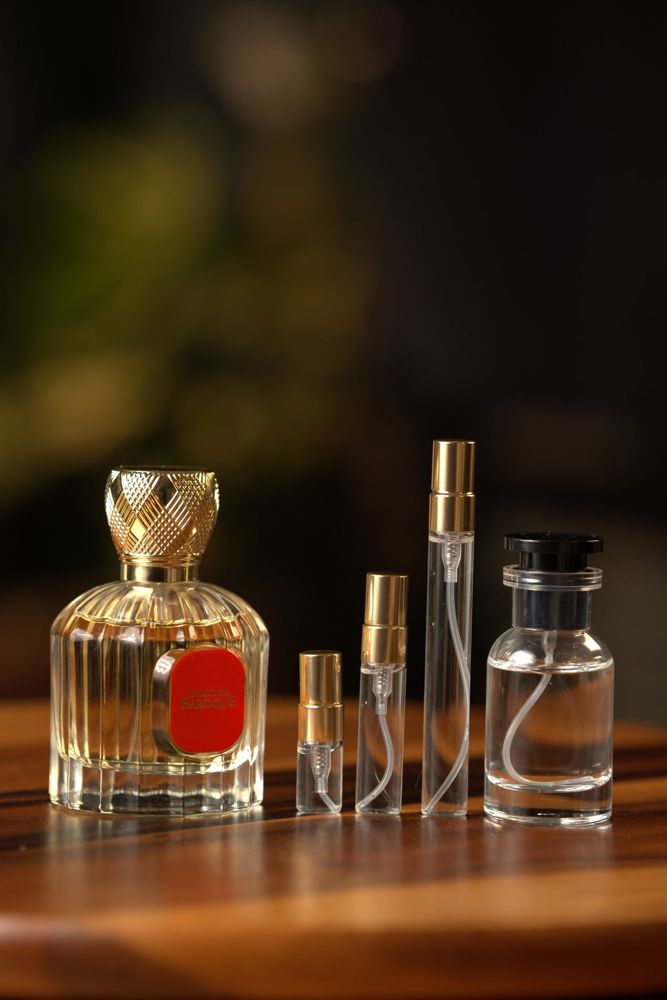 Atelier Elemental real bottle photo - Maison Alhambra Baroque Rouge 540 decant, 2ml 5ml 10ml vials