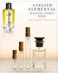 Atelier Elemental decant card - Mancera Cedrat Boise Edp in 2ml 5ml 10ml 30ml sizes