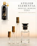 Atelier Elemental decant card - Montale Arabians Tonka Edp in 2ml 5ml 10ml 30ml sizes