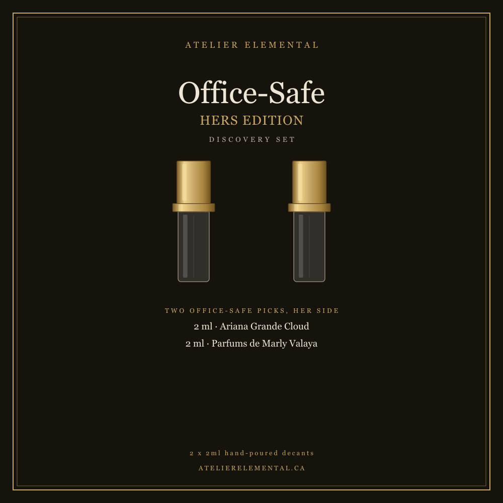 Office-Safe Discovery Set: Hers Edition (2 x 2ml) fragrance decant set