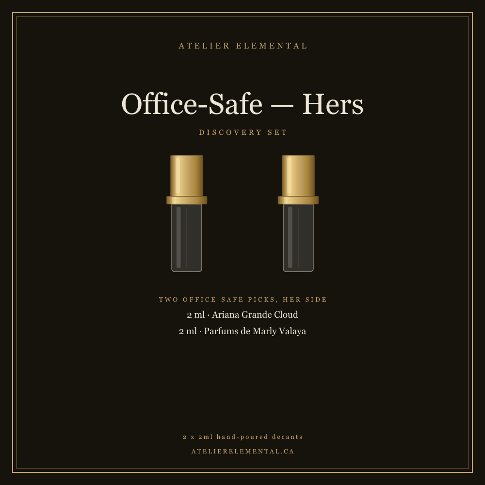 SET DE DESCUBRIMIENTO ADECUADO PARA LA OFICINA, EDICIÓN PARA ELLA (2 x 2ml) — decants de fragancia