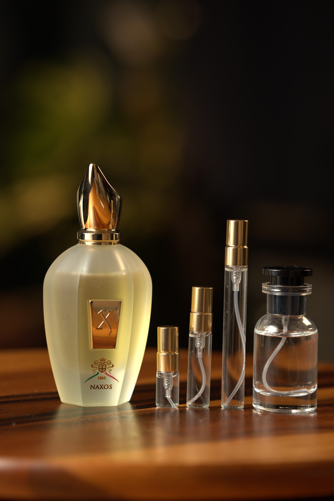 Atelier Elemental real bottle photo - Xerjoff 1861 Naxos decant, 2ml 5ml 10ml vials
